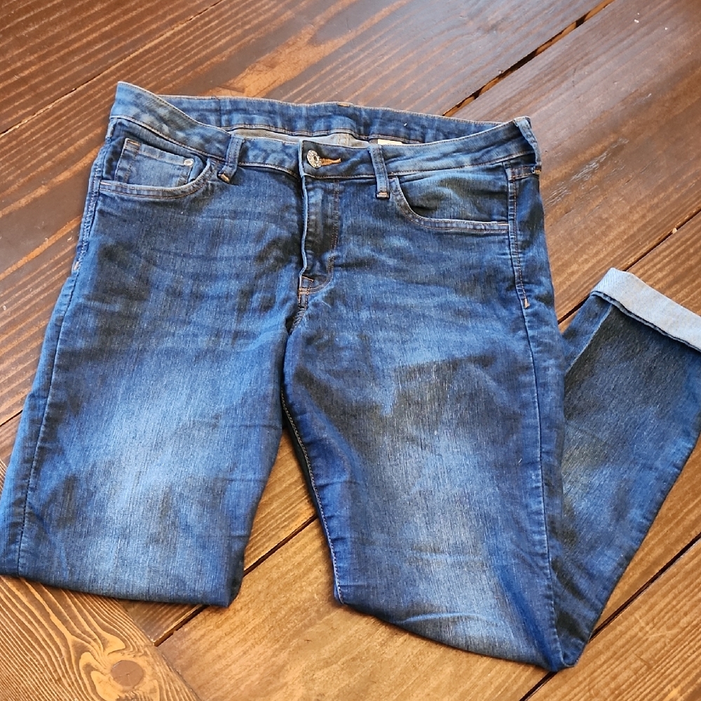 Classic Blue Straight Leg Jeans